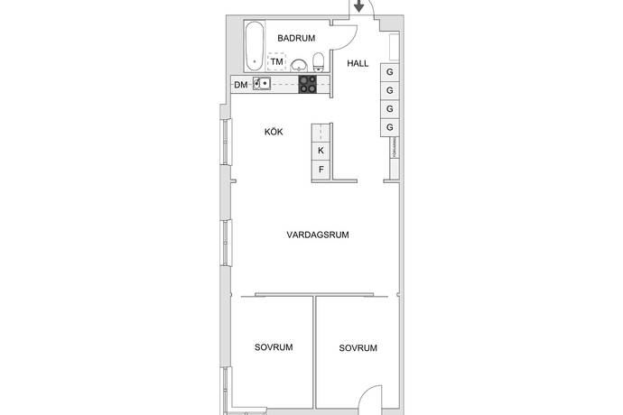 3 rum Lägenhet på Mariebergsgatan 30 Kungsholmen Fridhemsplan Stockholms kommun - bild 14