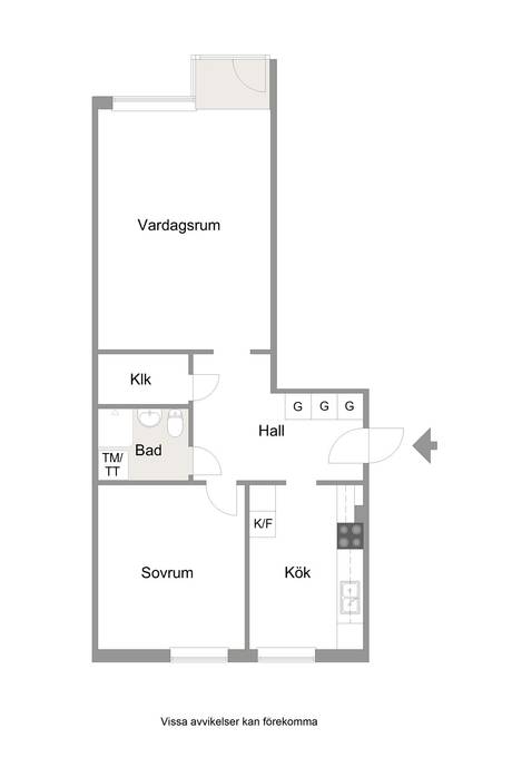 2 rum Lägenhet på Hammargatan 15D Centralt Sandvikens kommun - bild 14