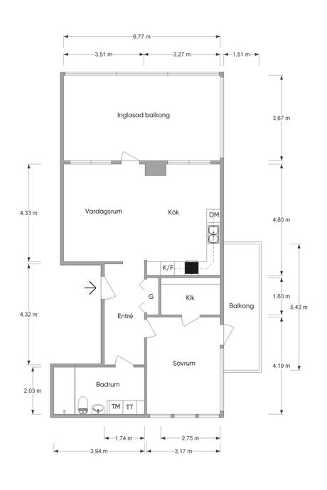 2 rum Lägenhet på Vallhöjdsvägen 23 Kallfors Södertälje kommun - bild 16