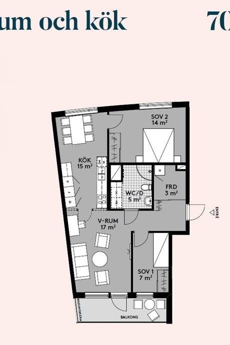 3 rum Lägenhet på Barkarbyvägen 92 Barkarbystaden Järfälla kommun - bild 26