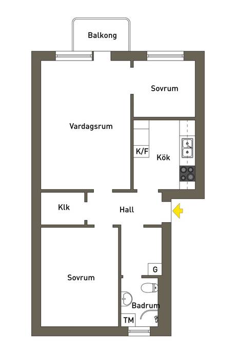2 rum Lägenhet på Manhemsgatan 3, vån 3 av 4 Aspudden Stockholms kommun - bild 54