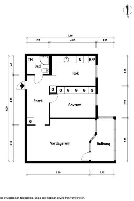 2 rum Lägenhet på Kapellgatan 2E Centralt Klippans kommun - bild 15