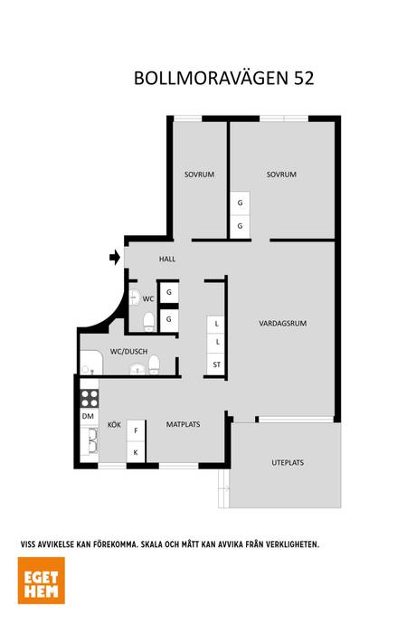 3 rum Lägenhet på Bollmoravägen 52 Tyresö Centrum Tyresö kommun - bild 4