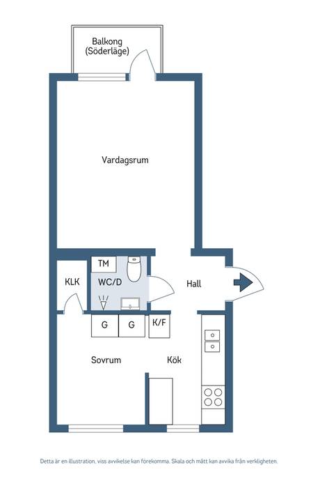 1.5 rum Lägenhet på Tränggatan 5 C Norrmalm Skövde kommun - bild 21
