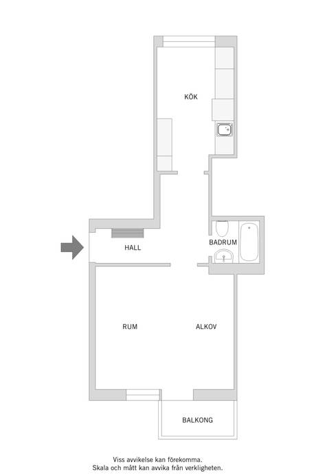 1 rum Lägenhet på Sunnavägen 13B Pantarholmen Karlskrona kommun - bild 25