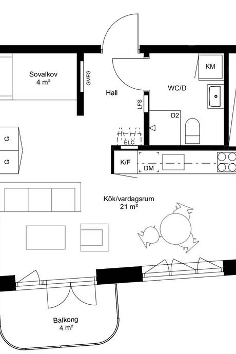 1 rum Lägenhet på Turebergs allé 4 Sollentuna kommun - bild 8