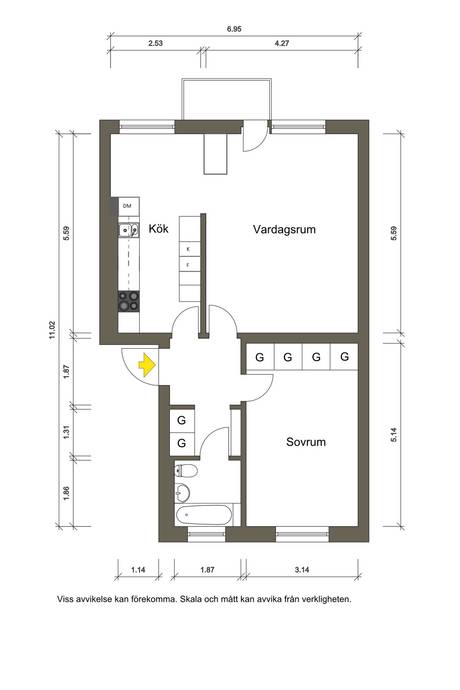 2 rum Lägenhet på Repslagaregatan 3A Eksjö Eksjö kommun - bild 36