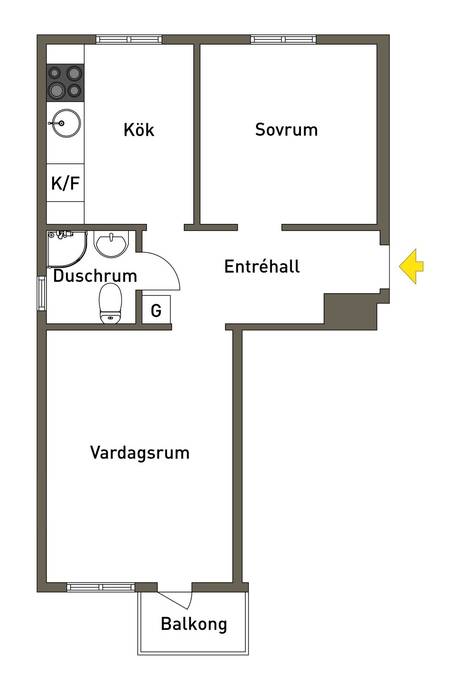 2 rum Lägenhet på Stenhuggaregatan 19 Räveln Åmåls kommun - bild 12