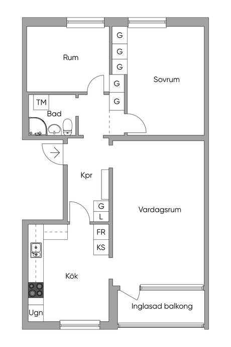 3 rum Lägenhet på Stenhagsgatan 4D Karlstad Karlstads kommun - bild 20