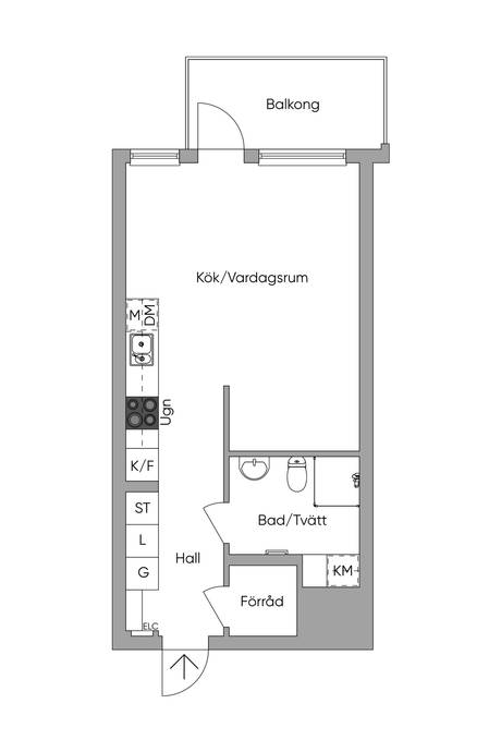 1.5 rum Lägenhet på Stormastgatan 22 Västra Hamnen Malmö kommun - bild 14