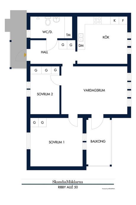 3 rum Lägenhet på Ribby allé 22, 1tr Ribby Ängar Haninge kommun - bild 16