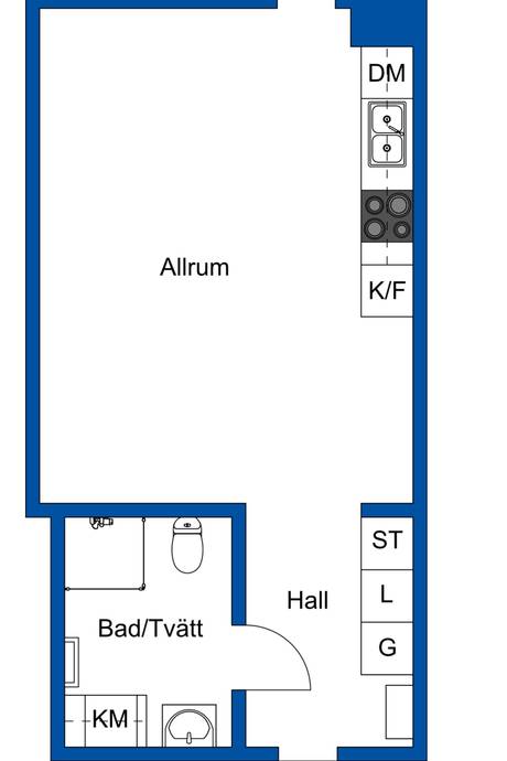1 rum Lägenhet på Dockplatsen 5 Dockan / Västra Hamnen Malmö kommun - bild 15