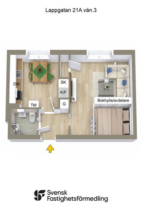 1 rum Lägenhet på Lappgatan 21A Högalid Kiruna kommun - bild 21