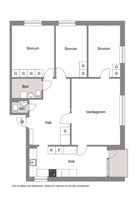 4 rum Lägenhet på Nygatan 8 B 3 tr Centrum Haparanda kommun - bild 21