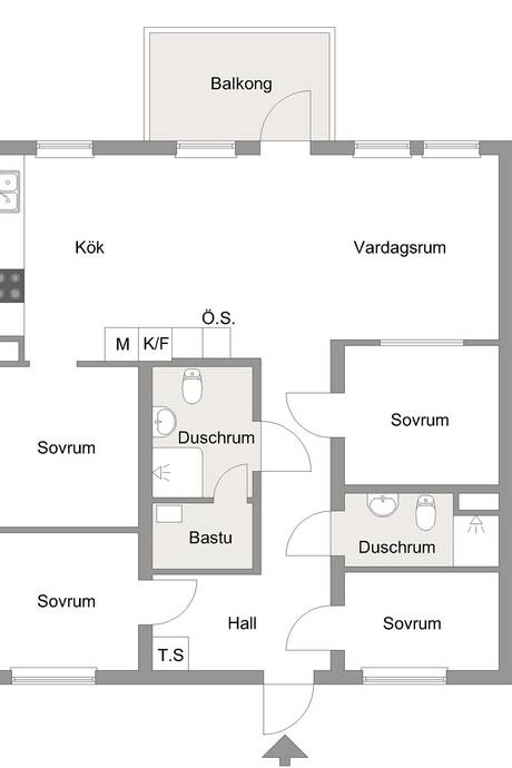 5 rum Lägenhet på Å-Hus F05, Skogsbrovägen 11 Kungsberget Sandvikens kommun - bild 15
