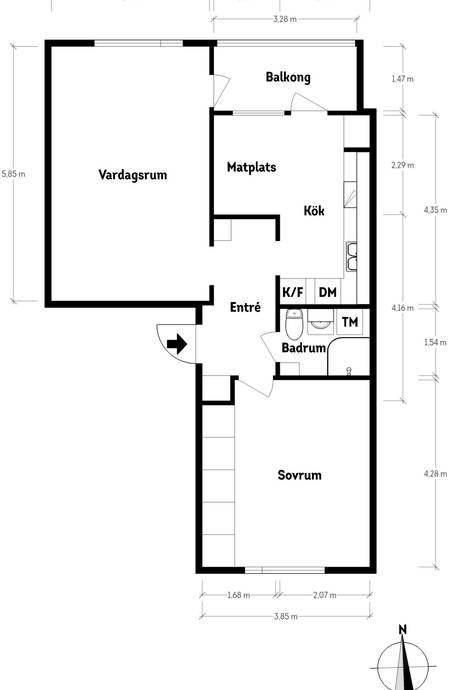 2 rum Lägenhet på Lantmilsgatan 16 Högsbo Göteborgs kommun - bild 21