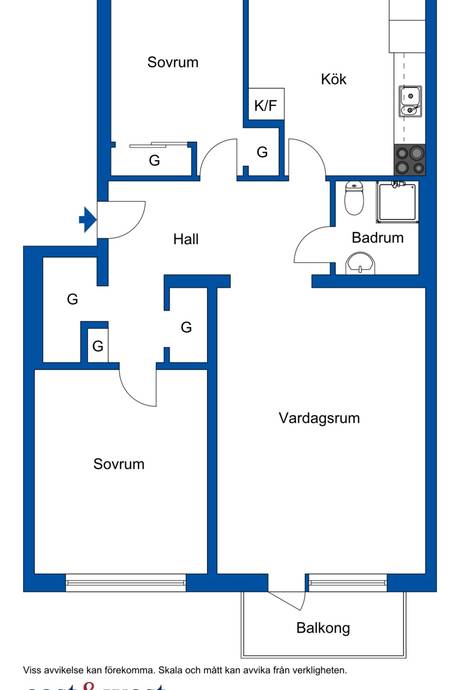 3 rum Lägenhet på John Ericssons väg 55 B Dammfri / Pildammarna Malmö kommun - bild 17