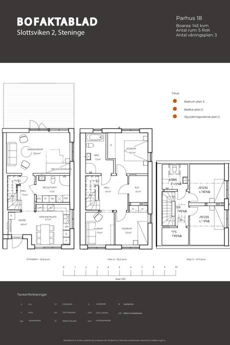 6 rum Radhus på Smedjans väg 38 - Hus 18 Steninge Slottsby Sigtuna kommun - bild 59