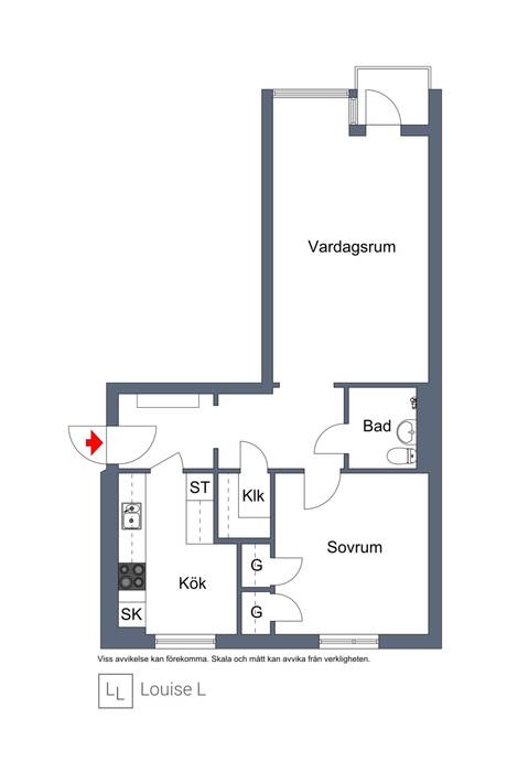 2 rum Lägenhet på Nordenskjöldsgatan 9B Björkholmen Karlskrona kommun - bild 23
