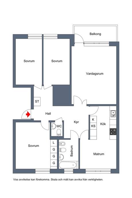 4 rum Lägenhet på Storgatan 15B Väst på stan Umeå kommun - bild 30