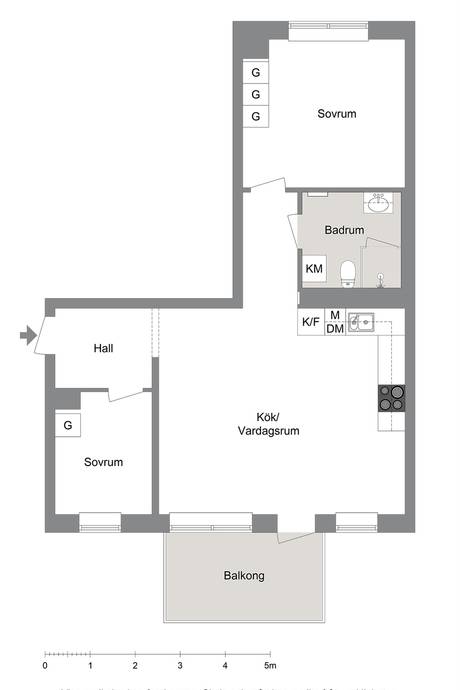2.5 rum Lägenhet på Flygfältsvägen 17 Barkarbystaden Järfälla kommun - bild 13