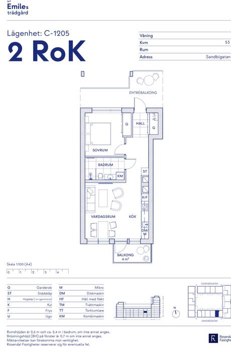 2 rum Lägenhet på Sandbigatan 27 ROSENDAL Uppsala kommun - bild 10