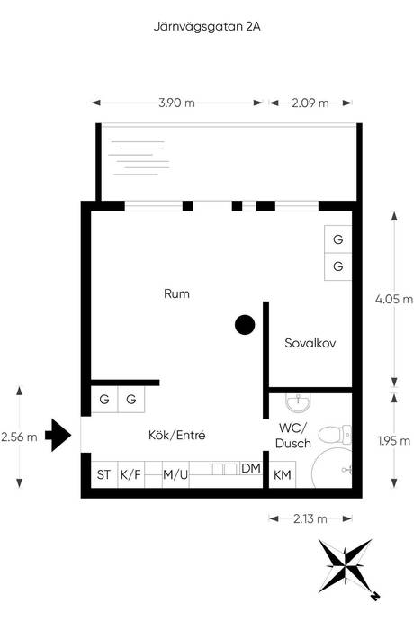 1.5 rum Lägenhet på Järnvägsgatan 2A Vasastaden Linköpings kommun - bild 23
