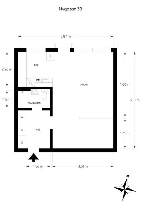1 rum Lägenhet på Nygatan 38 Centralt Linköpings kommun - bild 22