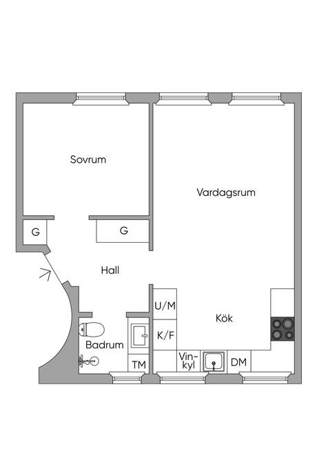 2 rum Lägenhet på Älvkarleövägen 4 Hjorthagen Stockholms kommun - bild 14