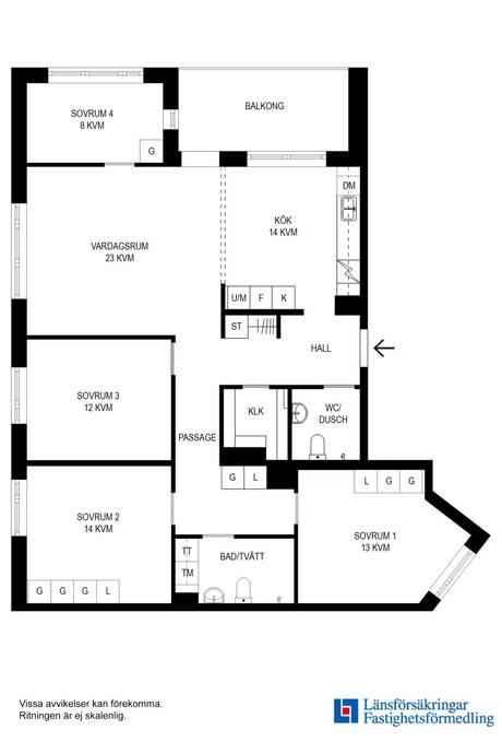5 rum Lägenhet på Bergsbovägen 16 Sollentuna Centrum Sollentuna kommun - bild 24