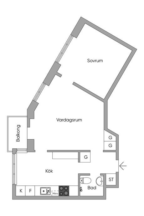 2 rum Lägenhet på Vintergatan 4, 3/3TR Centrala Sundbyberg Sundbybergs kommun - bild 22