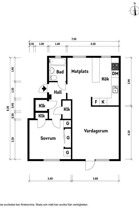 2 rum Lägenhet på Konstapelsgatan 3b Gamlestaden Göteborgs kommun - bild 19