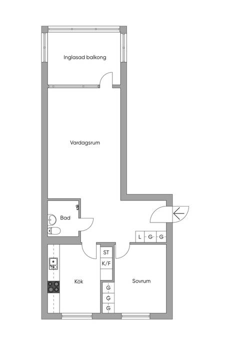 2 rum Lägenhet på Oxelögatan 20B Centrum Oxelösunds kommun - bild 24