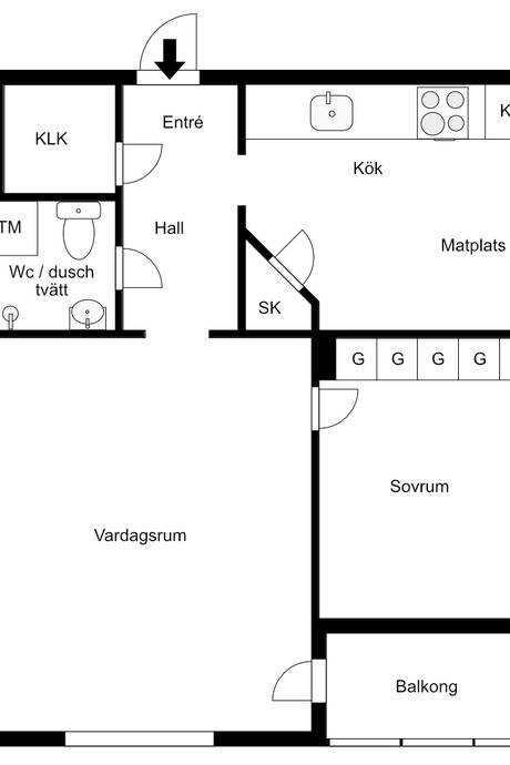 2 rum Lägenhet på Munkgatan 5 Centralt Arboga kommun - bild 19