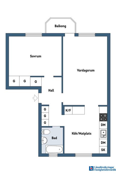 2 rum Lägenhet på Paternostervägen 94 Hammarbyhöjden Stockholms kommun - bild 34