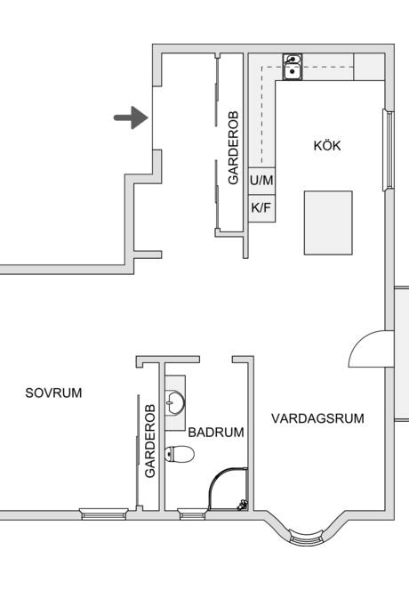 2 rum Lägenhet på Viktoriagatan 7 Centrum Skellefteå kommun - bild 21