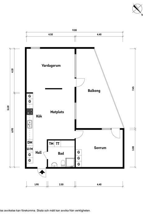 2 rum Lägenhet på Samuel Norbergsgatan 9 Kvarnbyn Mölndals kommun - bild 9