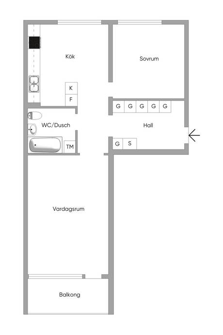 2 rum Lägenhet på Kongahällagatan 44A Kungälv Kungälvs kommun - bild 6