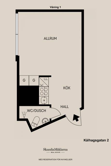 1 rum Lägenhet på Kålhagsgatan 2 Söder Gävle kommun - bild 14
