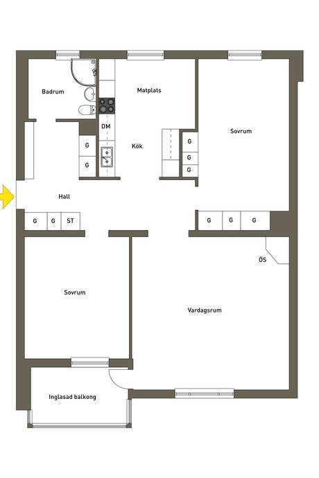 3 rum Lägenhet på Klockar Malms väg 25 Danderyd Danderyds kommun - bild 22