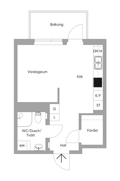 1 rum Lägenhet på Grafiska vägen 4C Almedal/Johanneberg Göteborgs kommun - bild 7