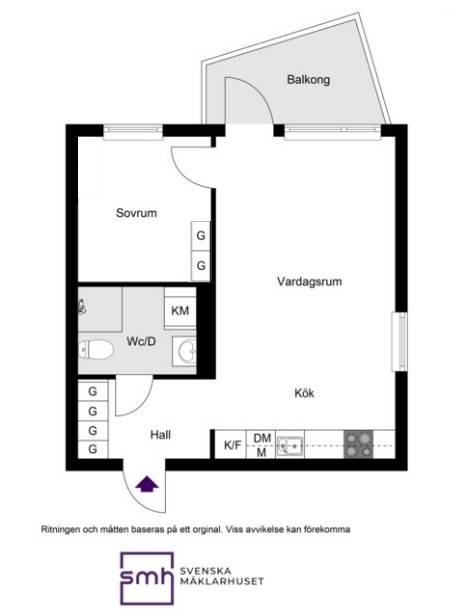 2 rum Lägenhet på Flygfältsvägen 11 Barkarbystaden Järfälla kommun - bild 18