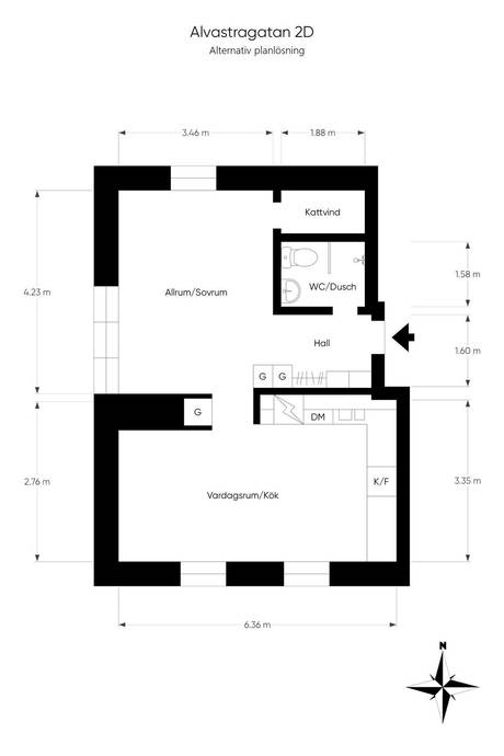 1.5 rum Lägenhet på Alvastragatan 2D Valla Linköpings kommun - bild 23