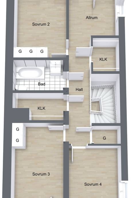 6 rum Par-/kedje-/radhus på Oxelstamsvägen 6B Skölsta Uppsala kommun - bild 30