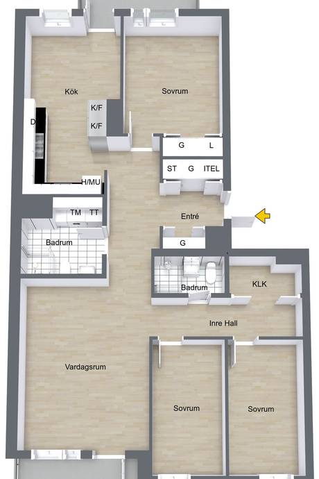 4 rum Lägenhet på Gimogatan 2B Stabby Uppsala kommun - bild 21