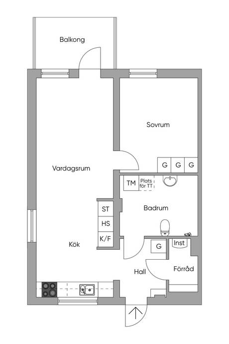2 rum Lägenhet på Mullbergsvägen 25D Skellefteå Skellefteå kommun - bild 19