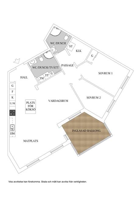 3 rum Lägenhet på Bacchus väg 4 Skrea strand Falkenbergs kommun - bild 23