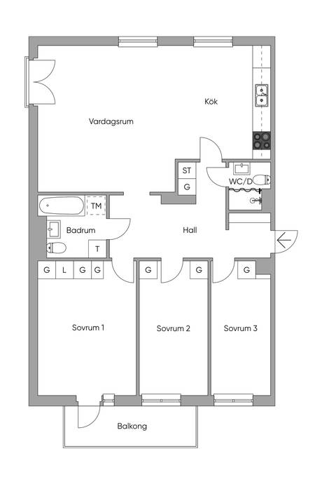 3 rum Lägenhet på Skeppargatan 32 Östermalm Stockholms kommun - bild 28