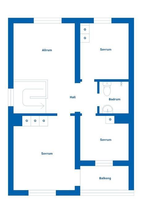 5 rum Parhus på Grafikergatan 51A Hemlingby Gävle kommun - bild 40