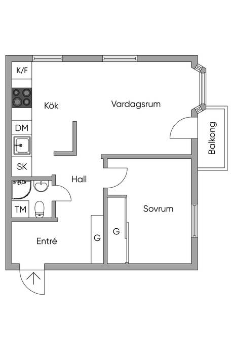 2 rum Lägenhet på Sverkersgatan 6, vån 2 Aspudden Stockholms kommun - bild 55
